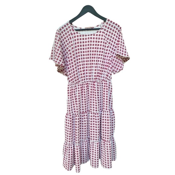 Fes Femme Squared Ruffle Dress | Size: L - Picture 1 of 6